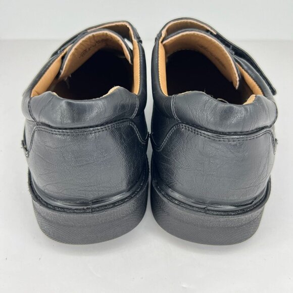 Veeko Mens 12760 Black Napa Pu Leather Hook & Loop Size 10.5EEE Dress Shoes main image 10